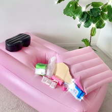 Load image into Gallery viewer, BBL Air Mattress with inflatable wedge, BBL pillow, BBL cushion, Chlorhexidine wash, antibacterial Dial soap, alcohol wipes, ab board, pee funnel, closed urinal, electric air pump, kinesiology tape, stretch wrap
